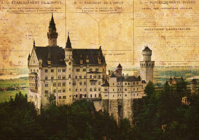 European Castle Rice Paper A4European Castle Rice Paper A4
