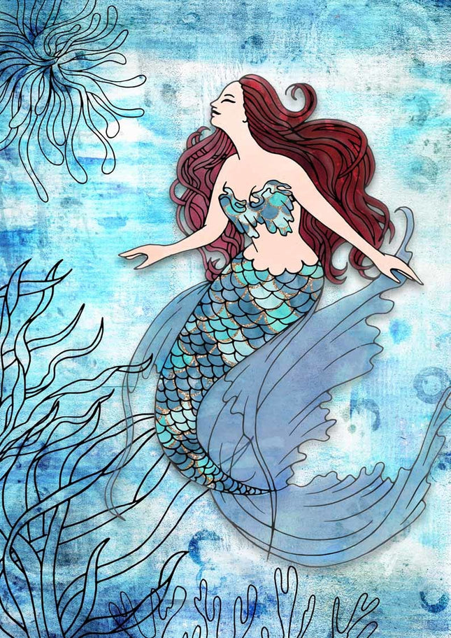 Deep Blue Mermaid A4Deep Blue Mermaid A4
