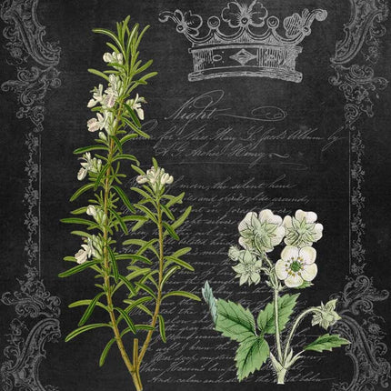 Rosemary and Wildflower Chalkboard A4Rosemary and Wildflower Chalkboard A4