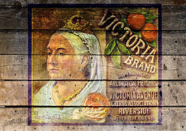 Victoria Brand Antique Crate A4Victoria Brand Antique Crate A4