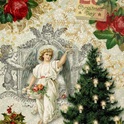 Christmas Angel with Tree A4Christmas Angel with Tree A4