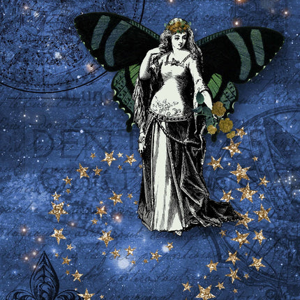 Blue Cosmic Fairy A4Blue Cosmic Fairy A4