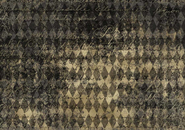 Black and Gold Harlequin A4Black and Gold Harlequin A4