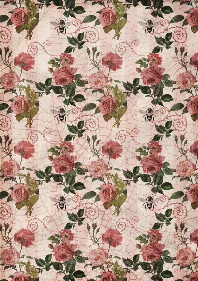 Roses and Stripes A3