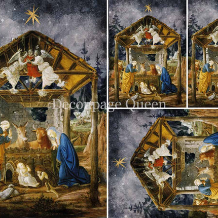 Botticelli's Nativity Mini A4
