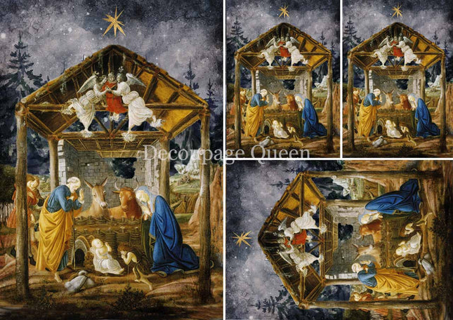 Botticelli's Nativity Mini A4