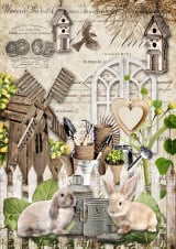 Decoupage Queen Garden Friends A4