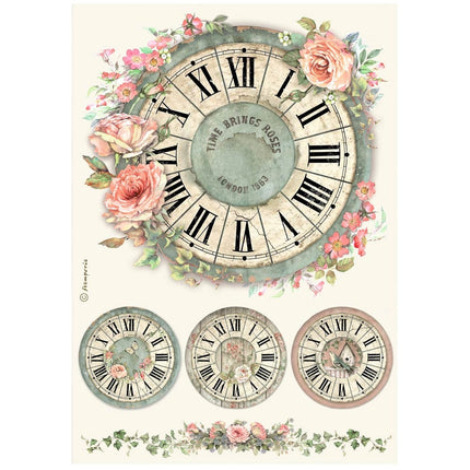 Selection 6 Rice paper A4 - House of Roses