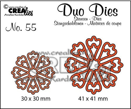 Crealies • Duo Dies dies no.55 Flowers