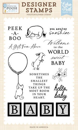Winnie The Pooh Baby Designer Stamps Peek A Boo