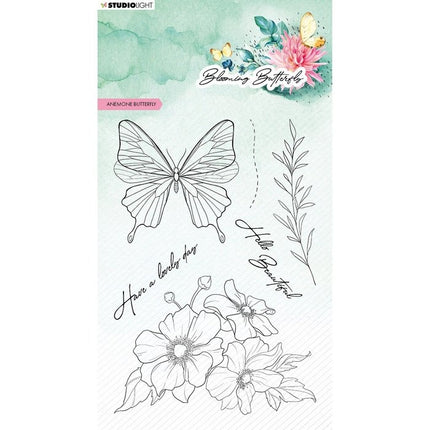 Studio Light • Blooming Butterfly Clear Stempels