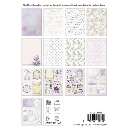 Studio Light • Essentials mixed paper pad pattern paper Nr.3