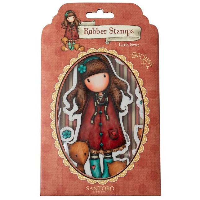 Gorjuss Cling Stamp Little Foxes