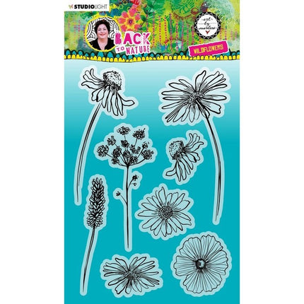 Studio Light • Back to Nature Clear Stempel Wildflowers