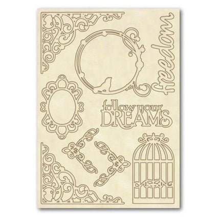 Wooden frames A5 size - Writings and corners