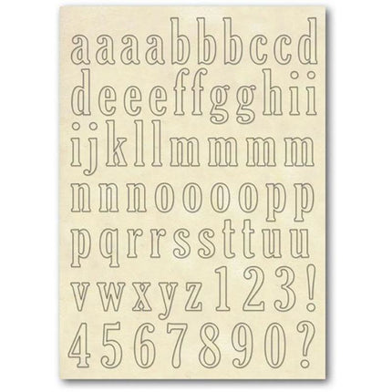 Wooden frames A5 size - Lower case Alphabet