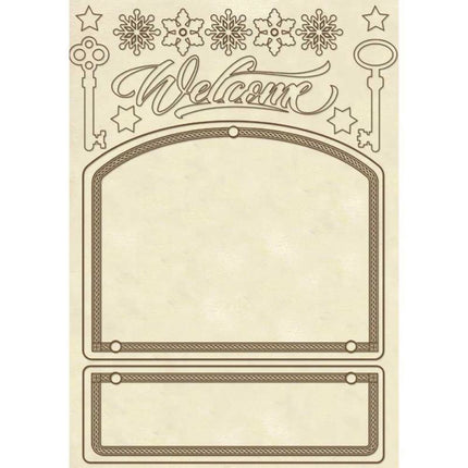 Wooden frame A5 - Door decoration