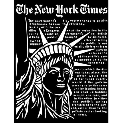 Thick stencil cm 20X25 - Sir Vagabond Aviator Statue of Liberty