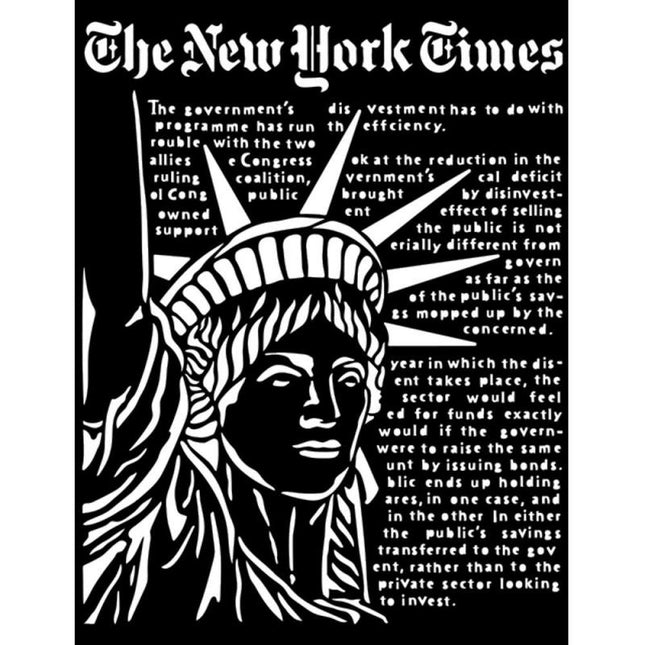 Thick stencil cm 20X25 - Sir Vagabond Aviator Statue of Liberty