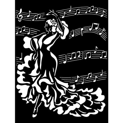 Thick stencil cm 20X25 - Desire dancer