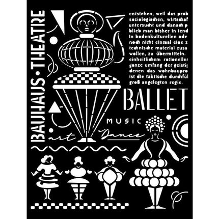 Thick stencil cm 20X25 - Bauhaus theatre