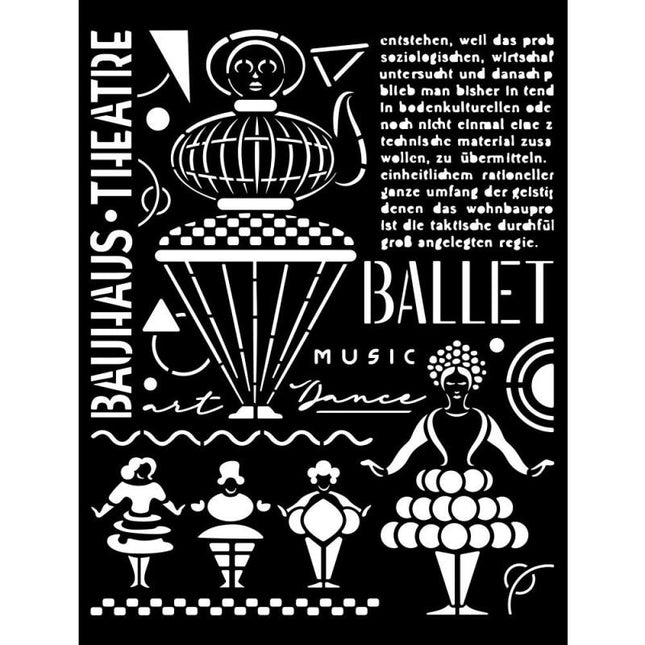 Thick stencil cm 20X25 - Bauhaus theatre