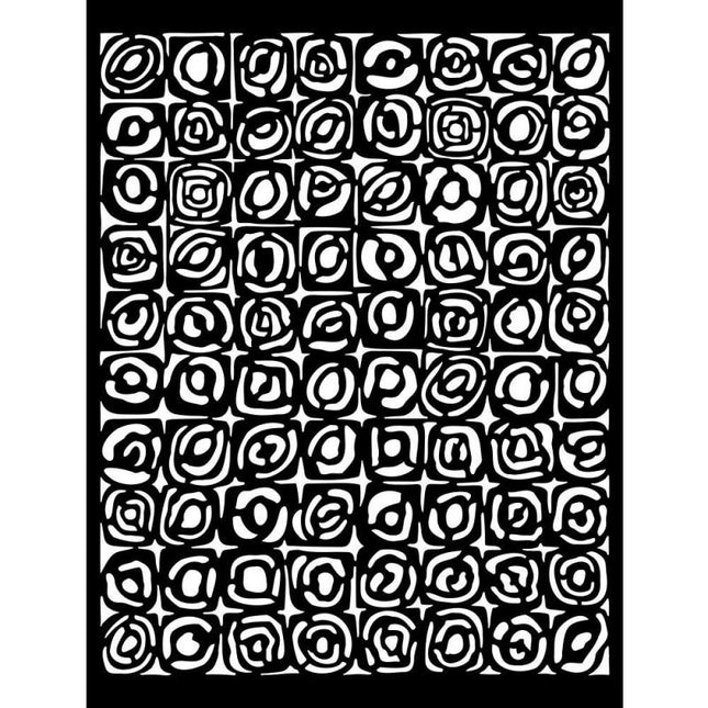Thick stencil cm 20X25 - Bauhaus pattern