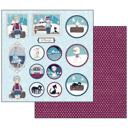 Double Face Scrap Paper - Thomas frames