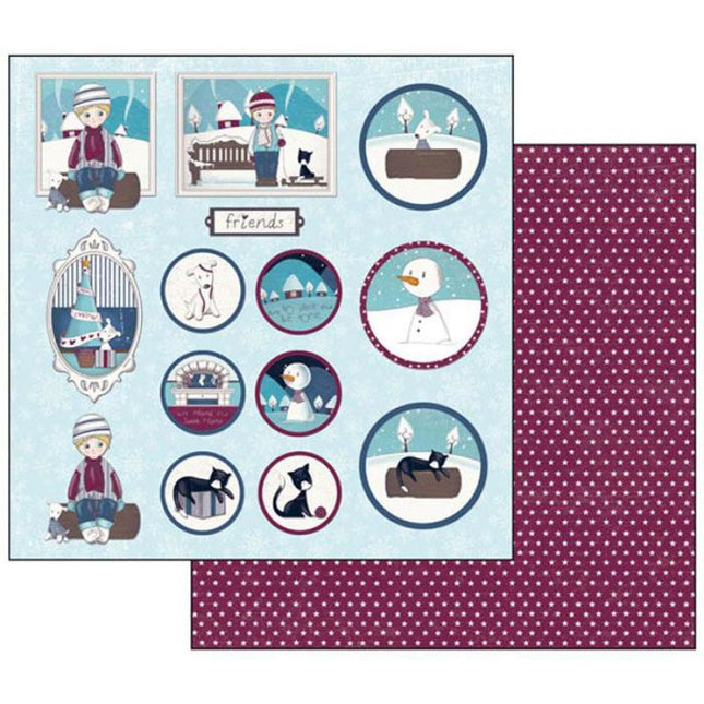 Double Face Scrap Paper - Thomas frames