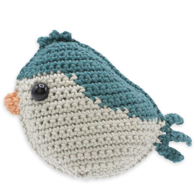 Crochet Kit Blue Bird - Amigurumi DIY Kit