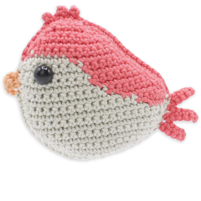Crochet Kit Red Bird - Amigurumi DIY Kit