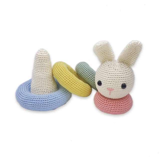 Crochet Kit Stack Rabbit - Amigurumi DIY Kit