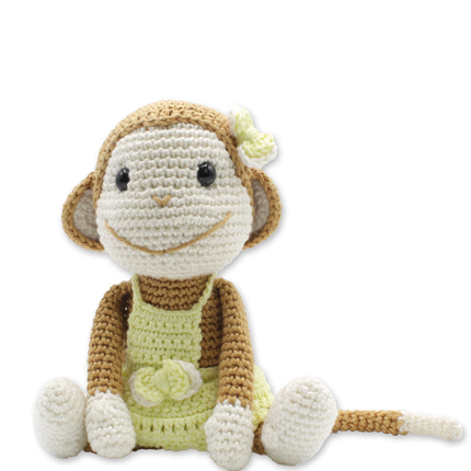 Crochet Kit Little Monkey Nikki - Amigurumi DIY Kit