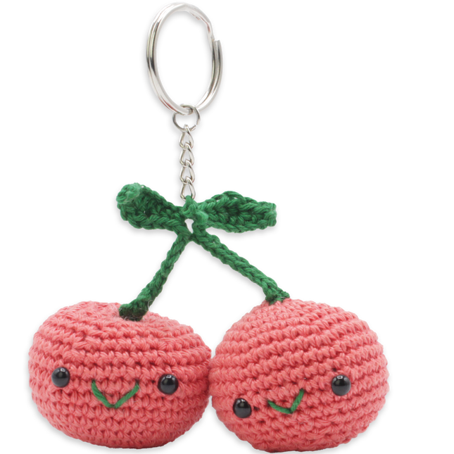 Crochet Kit Cherries - Amigurumi DIY Kit