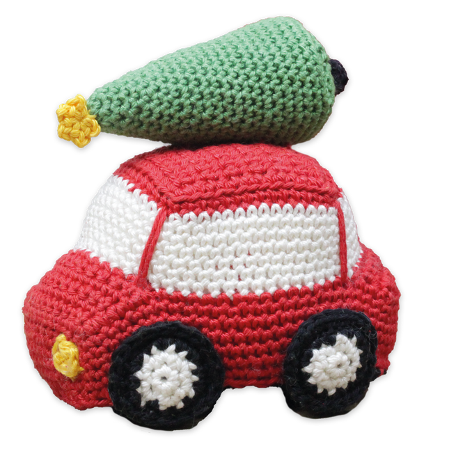 Crochet Kit Christmas Car - Amigurumi DIY Kit
