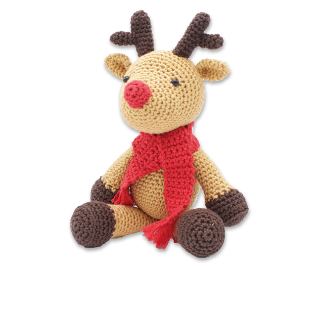 Crochet Kit Rudolf Reindeer - Amigurumi DIY Kit