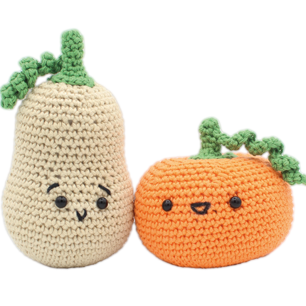 Crochet Kit Pumpkin Set - Amigurumi DIY Kit