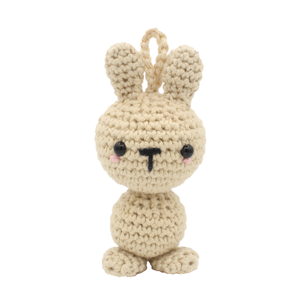 Crochet Kit Mini Bunny Ornament - Amigurumi DIY Kit