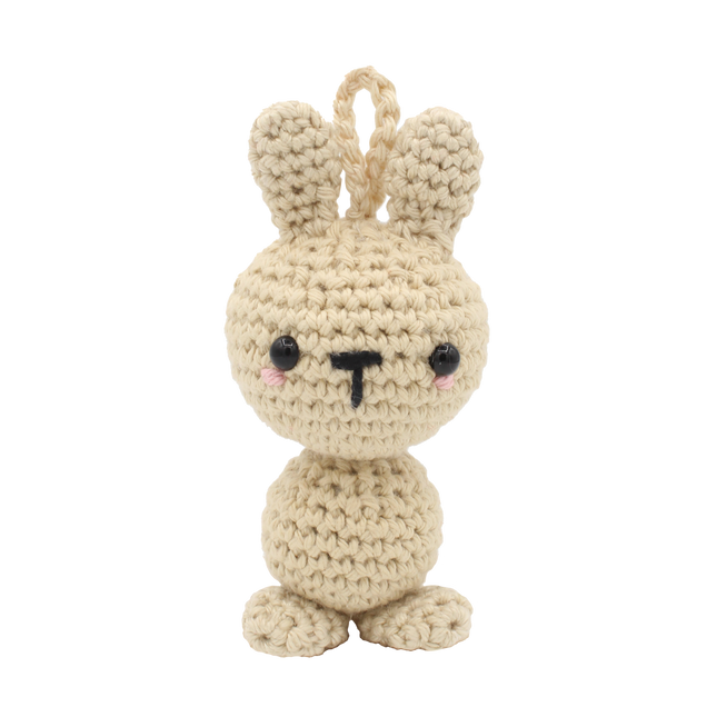 Crochet Kit Mini Bunny Ornament - Amigurumi DIY Kit