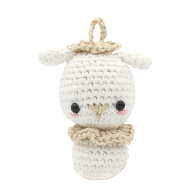 Crochet Kit Mini Lamb Ornament - Amigurumi DIY Kit