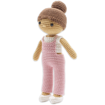 Crochet Kit Girl Rose - Amigurumi DIY Kit