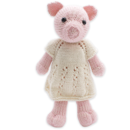 Knitting Kit Frida Pig - DIY Knitting Set