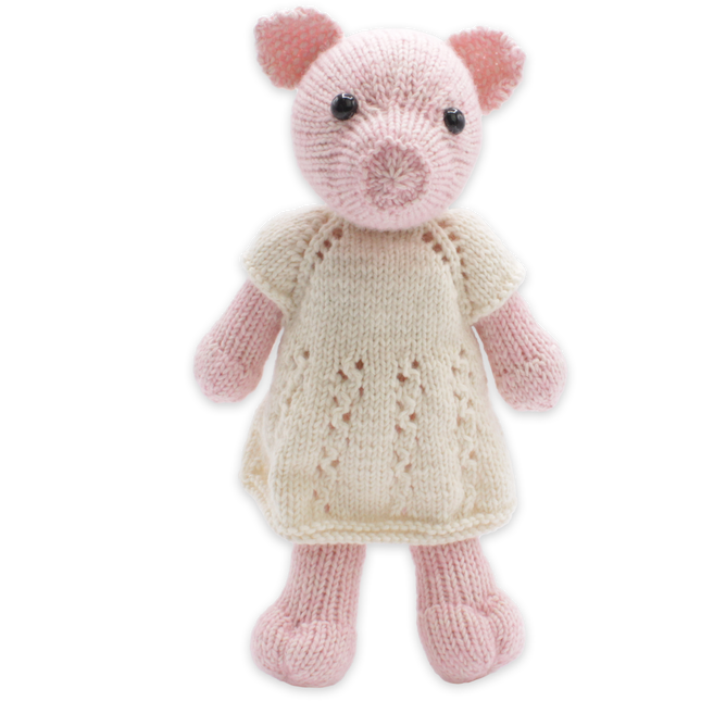 Knitting Kit Frida Pig - DIY Knitting Set