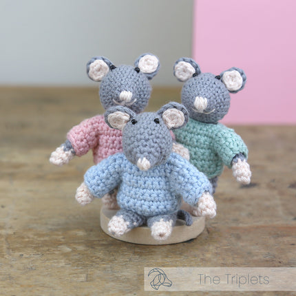 Crochet Kit The Triplets - Amigurumi DIY Kit