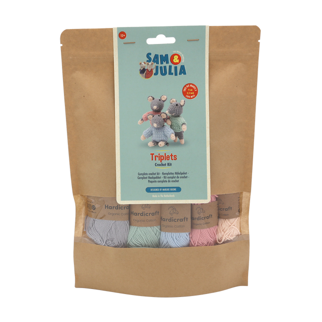 Crochet Kit The Triplets - Amigurumi DIY Kit