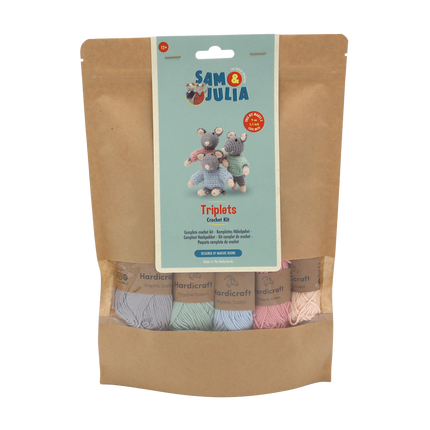 Crochet Kit The Triplets - Amigurumi DIY Kit