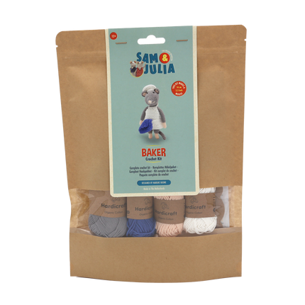 Crochet Kit Baker Mouse - Amigurumi DIY Kit