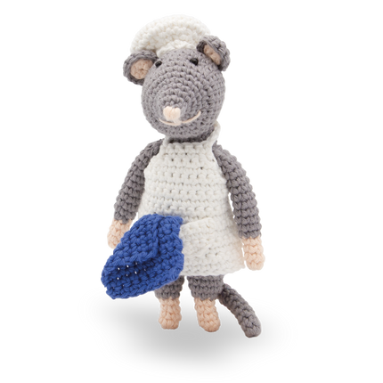 Crochet Kit Baker Mouse - Amigurumi DIY Kit