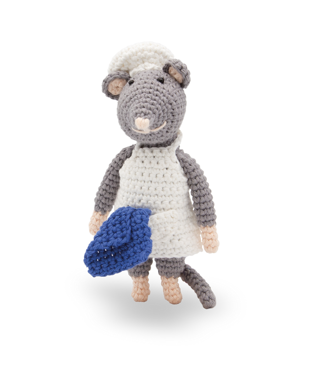 Crochet Kit Baker Mouse - Amigurumi DIY Kit