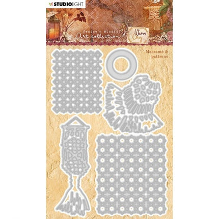 Studio Light • Warm & cozy cutting die Macramé & patterns nr.91